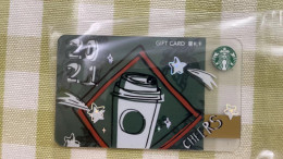 China 2020 Starbucks Card,mini Card, Cheers 2021,used - Cartes Cadeaux