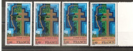 VARIETES X 4 N 1941 ** - 4 TBS  AVEC NUANCES COULEUR DU SOL BRUN A ORANGE VIF ET VERT CLAIR A FONCE - VOIR DESCRIPTIF - Unused Stamps