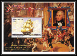 81615 Grenada 1996 Mi N°430 Admiral Horatio Nelson Defend England Against Napoleon Trafalgar 1805 TB ** MNH Ship Bateau - Schiffe