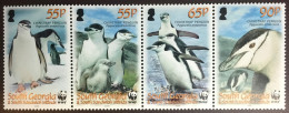 South Georgia 2008 WWF Chinstrap Penguins Birds MNH - Autres & Non Classés