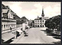 AK Pfaffenhofen An Der Ilm, Strassenpartie Mit Rathaus Aus Der Vogelschau  - Pfaffenhofen