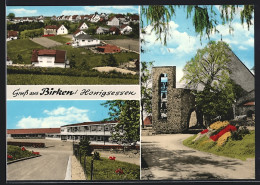 AK Birken-Honigsessen /Wissen, Ortspartie, Kirche Mit Ruine, Teilansicht  - Autres & Non Classés