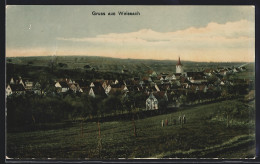 AK Weissach / Württ., Teilansicht Mit Kirche  - Sonstige & Ohne Zuordnung