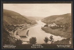 Foto-AK NPG Nr. 492: Bullay /Mosel, Ortsansicht Mit Alf Auf Der Anderen Seite Des Flusses  - Fotografie