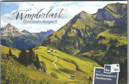 Boekje Osterreichs Bergwelt 6 Speciale Carten En Zegels 2024 - Unused Stamps