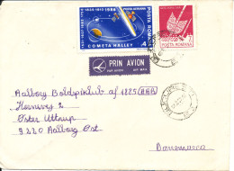 Romania Cover Sent To Denmark 3-8-1989 - Cartas & Documentos