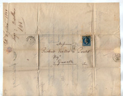 TB 4829 - 1869 - LAC - Lettre / Facture - M. BIGO & DESOBLAIN à LILLE Pour M. VIALLET & PONTET à GRENOBLE - 1849-1876: Klassik