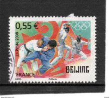 FRANCE 2008 Jeux Olympiques De Pékin, Judo Et Escrime, Cachet Rond Yvert 4225 Oblitéré - Oblitérés