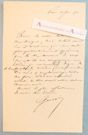 ● L.A.S 1900 Général Auguste Jacques GERVAIS Général Né à Provins - Lettre Autographe LAS - Politisch Und Militärisch