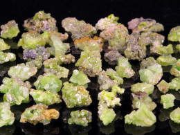 Lote 10gr De Pequeños Grupos De Cristales De Piromorfita Verde-amarilla. Entre 7 A 11, Buena Calidad - Minéraux