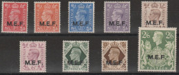 273 - Occupazione Straniera Delle Colonie - M.E.F 1942 - Francobolli Soprastampati M.E.F. N. 6/16.MNH - Occ. Britanique MEF