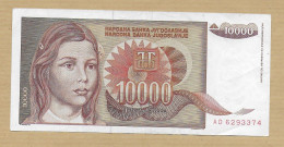 10000 DINARA 1992 NEUF - Yugoslavia