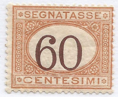 Italy Kingdom Regno Segnatasse Postage Due 1924 C.60 MLH* - Collections