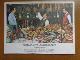 Spain / Barcelona, Restaurante Los Caracoles -> Written - Barcelona