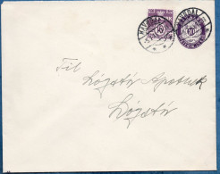 Danmark 1938 10 Ore Envelope From Havndal 6.7.40, Printnumber 56 - Covers & Documents