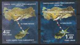 Turquie Chypre Turc 2016 Emission Commune Approvisionnement Eau Turkey Turkish Cyprus Joint Issue Water Supply - Joint Issues