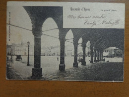 Sourvenir D'Ypres (Ieper) La Grand Place --> Beschreven 1901 - Ieper