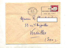 Lettre Flamme Paris XV Fete Des Peres - Mechanical Postmarks (Advertisement)