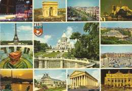 *CPM - 75 - PARIS - Souvenir - Multivues - Mehransichten, Panoramakarten