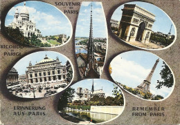 *CPM - 75 - PARIS - Souvenir ... - Multivues - Multi-vues, Vues Panoramiques