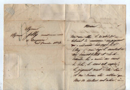 TB 4831 - 1821 - LAC - Lettre De M. ? à ? Pour M. JOLLY à AUXERRE - 1801-1848: Precursors XIX