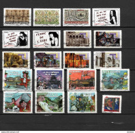 FRANCE 2010 26 Timbres Adhésifs YVERT Entre 390 Et 498 Oblitéré Cote 18 Euros - Used Stamps