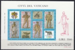 VATIKAN,  Block 9, Postfrisch **, Internationale Briefmarkenausstellung OLYMPHILEX ’87, Rom 1987 - Blocs & Feuillets
