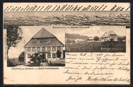 AK Schollach, Gasthaus Zur Schnecke, Alpenpanorama Mit Eiger, Mönch Und Jungfrau, Ortspartie  - Sonstige & Ohne Zuordnung