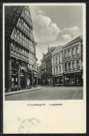 AK Oldenburg I. O., Langestrasse Mit Geschäften  - Oldenburg