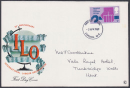 GB Great Britain 1969 Private FDC ILO, International Labour Organisation, First Day Cover - Covers & Documents