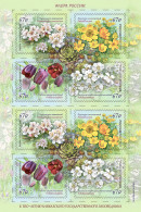 Russia 2024. Flora Of Russia. Caucasian State Reserve (MNH OG) Sheet - Unused Stamps