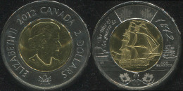Canada 2 Dollars. 2012 (Bi-Metallic. Coin KM#1258. Unc) HMS Shannon - Canada