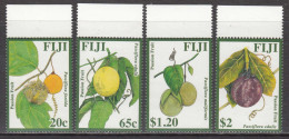2009 Fiji Passion Fruit Plants Complete Set Of 4 MNH - Fiji (1970-...)