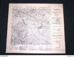 Grande Carta Topografica Acqua Del Gallo E Dintorni Dettagliatissima I.G.M. - Cartes Géographiques