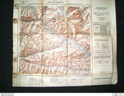 Grande Carta Topografica Col Quaternà Belluno Veneto Dettagliatissima I.G.M. - Geographical Maps