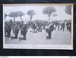 Messa Militare A Lisbona, In Portogallo: Re Manuel II Stampa Del 1909 - Sonstige & Ohne Zuordnung