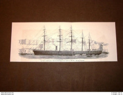 Porto Di Malta Nel 1878 La Nave Ammiraglia Della Marina D'Inghilterra Minotaur - Before 1900