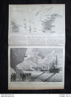 Le Manovre Navali - L'attacco Contro Le Havre Incisione Del 1894 - Before 1900