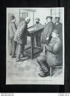 Ospizio Di Quinze-Vingts, Francia: Biliardo Fra Non Vedenti Stampa Del 1903 - Autres & Non Classés