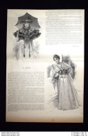 La Moda Del 1894 In Francia #3 Incisione Del 1894 - Voor 1900