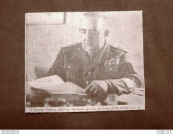 Generale Fidenzio Dall'Ora Nel 1936 Intendente Del Corpo Di Spedizione Africa - Other & Unclassified
