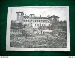 Il Castello Di Lagnasco Nel 1886, Nella Provincia Di Cuneo - Vor 1900