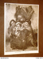 Esposizione D'Arte Di Parigi Del 1878 La Gerla Del Babao Quadro Di Lobrichon - Sonstige & Ohne Zuordnung