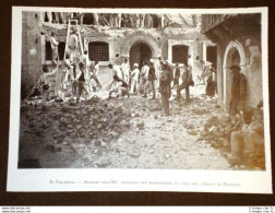 Terremoto Calabria Nel 1905 Soldati 88°Fanteria Demoliscono Sindaco Piscopio - Sonstige & Ohne Zuordnung
