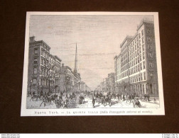Nova O New York Nel 1877 Il Quinto Viale Stati Uniti D'America O USA - Before 1900