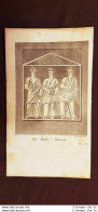 Dee Madri O Matrone Europa Acquaforte Del 1830 Costume Antico Giulio Ferrario - Avant 1900