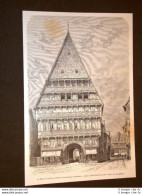Hildesheim Nel 1889 La Maison De La Place Du Marchè Casa Della Piazza Mercato - Autres & Non Classés