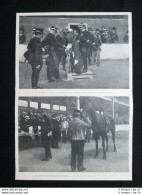 L'itinerario Bruxelles-Ostende: Tenente Valder Del 22° Dragoni Stampa Del 1902 - Sonstige & Ohne Zuordnung