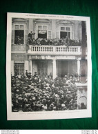 Nel 1921 La Partenza Di Gabriele D'Annunzio Da Fiume, Balcone Del Municipio - Sonstige & Ohne Zuordnung