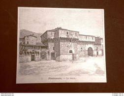 Incisione Del 1891 Pietrasanta, Le Porte - Toscana - Avant 1900